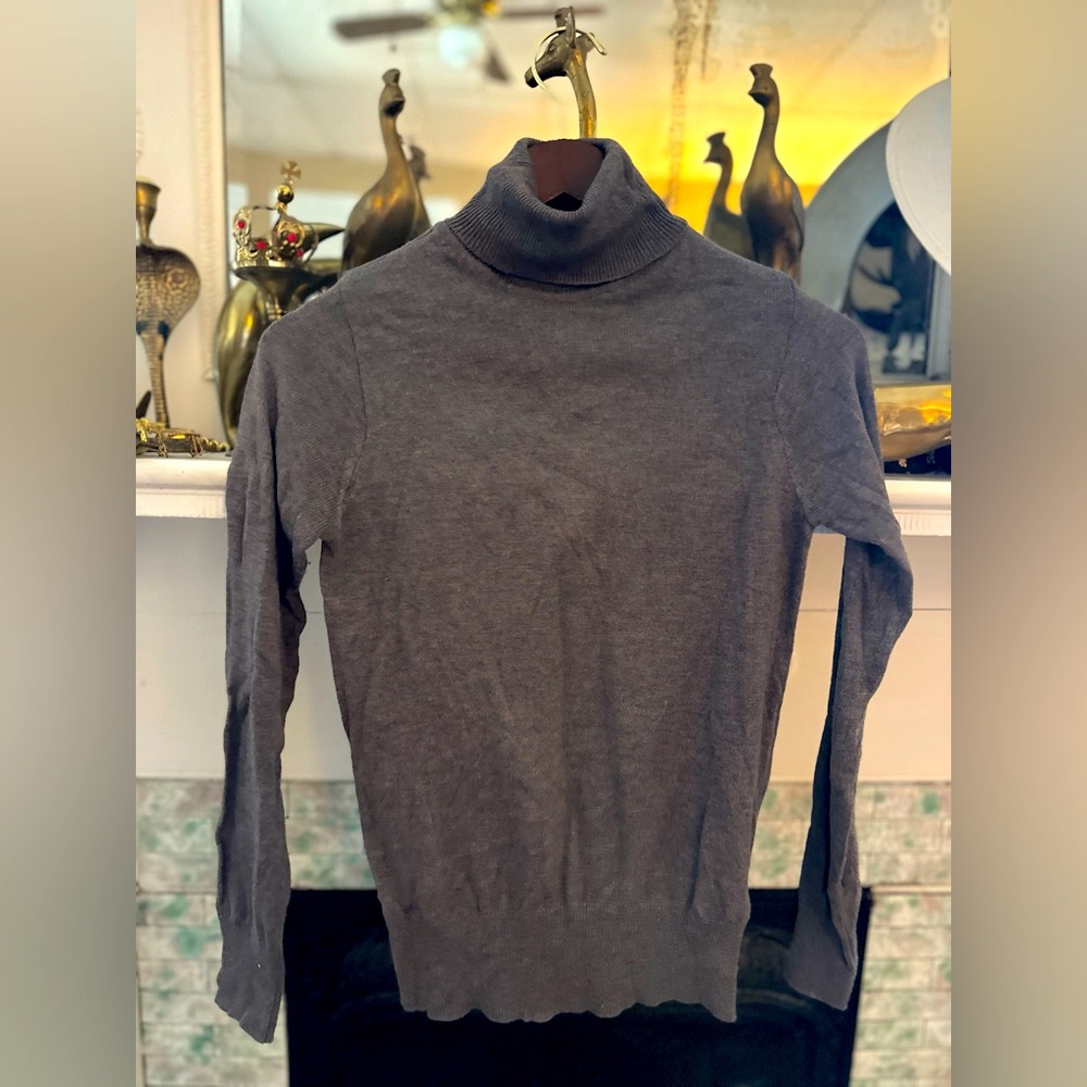 Cozy Oatmeal slim fit turtleneck
